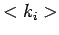 $<k_i>$