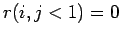 $r(i,j<1)=0$