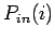 $P_{in}(i)$